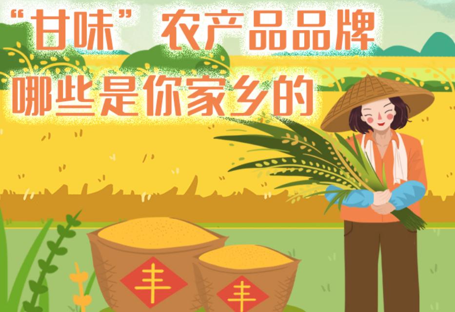 一圖帶你了解“甘味”農(nóng)產(chǎn)品品牌 ，哪些是你家鄉(xiāng)的？