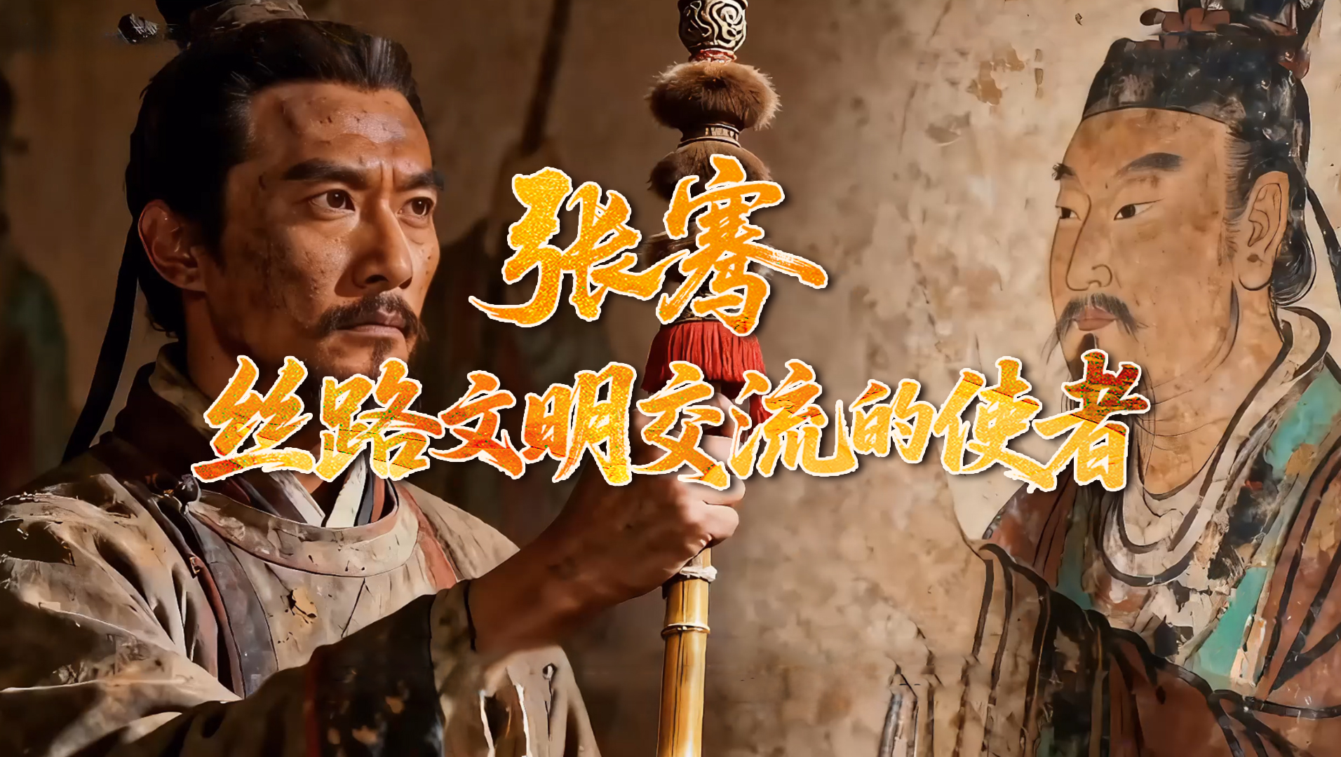 【何以中國·壁畫里的中國】AIGC系列視頻|張騫：絲路文明交流的使者